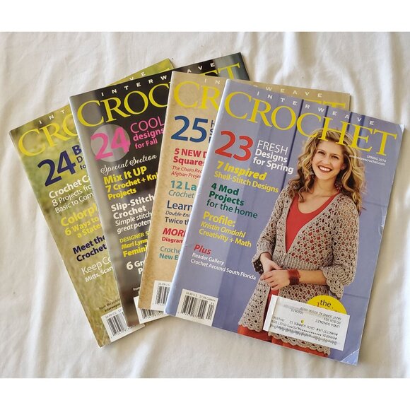 Interweave Crochet Magazine Lot Of 4 - 2010 Spring Summer Fall Winter Issues - Picture 6 of 11